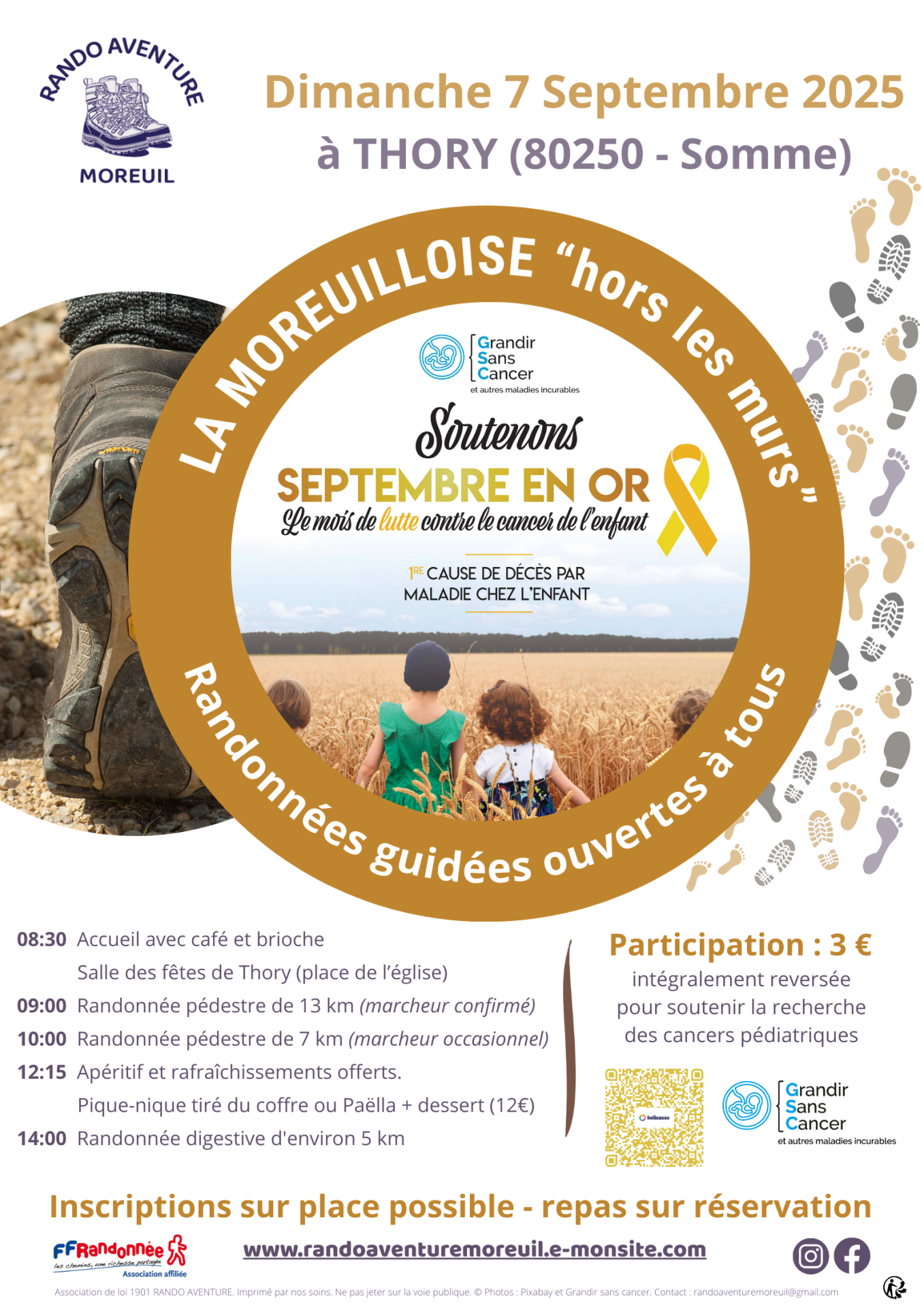 La moreuilloise hors les murs se mobilise pour septembre en or 2025